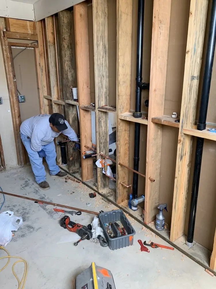 Commercial rough-in plumbing for Gas Line Repair in Lake Purdy